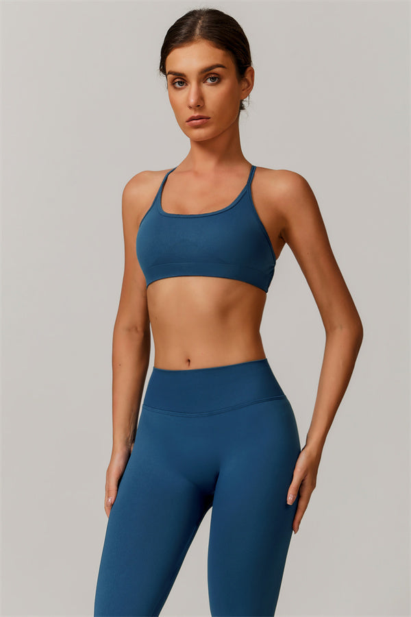 Cross-Back Bra & Sculpt Legging Set