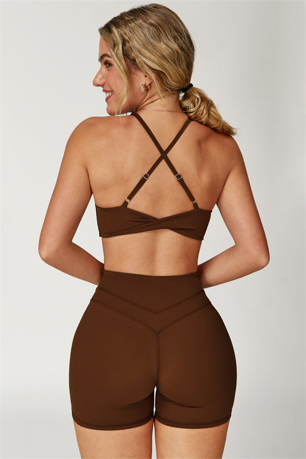 Crossback Sculpt Bra & Shorts Set