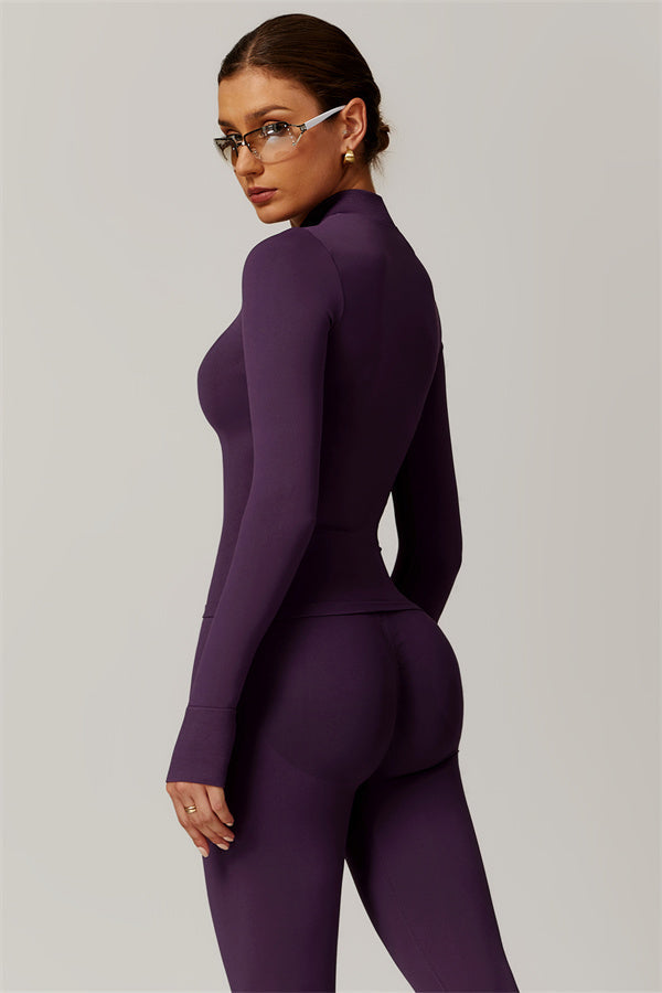 High-Neck Jacket & Sculpting Leggings Set