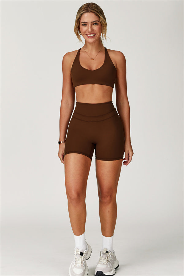 Crossback Sculpt Bra & Shorts Set