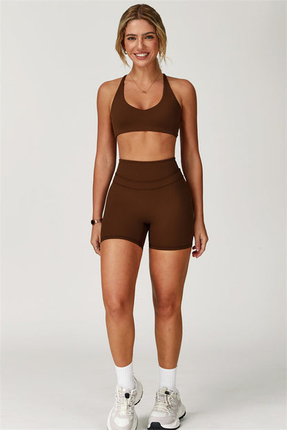 Crossback Sculpt Bra & Shorts Set