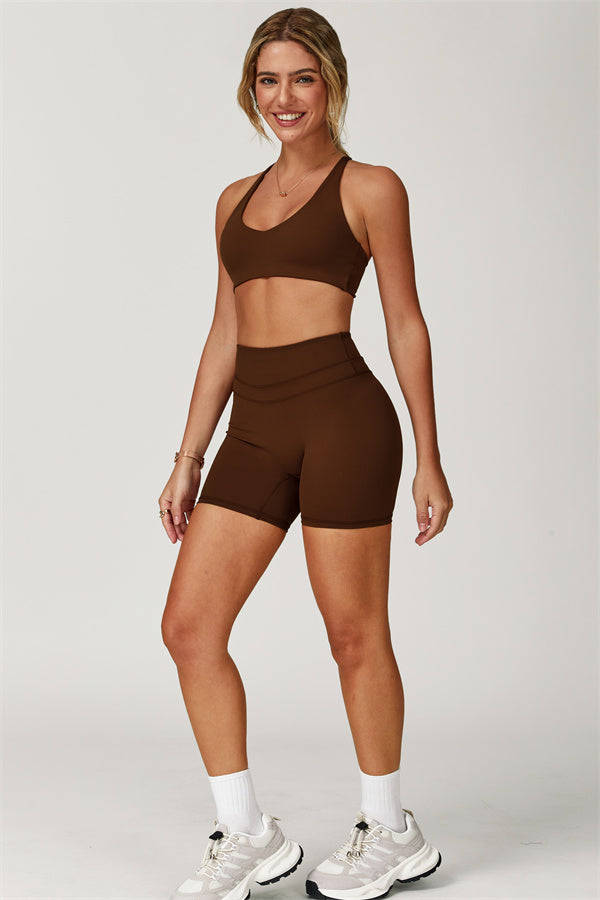 Crossback Sculpt Bra & Shorts Set