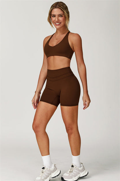 Crossback Sculpt Bra & Shorts Set