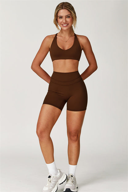 Crossback Sculpt Bra & Shorts Set