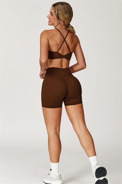 Crossback Sculpt Bra & Shorts Set