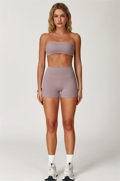 Strapless Anti-Slip Bandeau Sports Bra