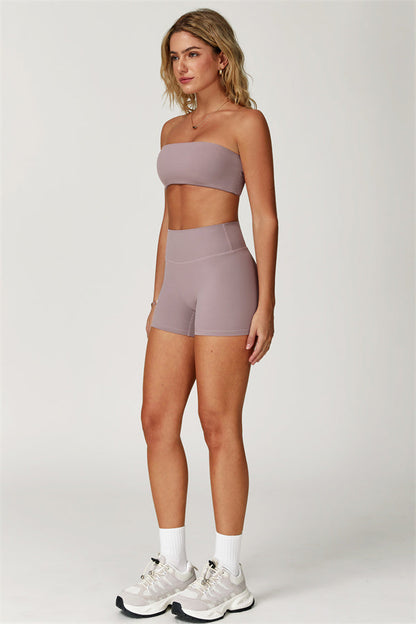Strapless Anti-Slip Bandeau Sports Bra