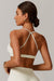 Pleated Crisscross Sports Bra