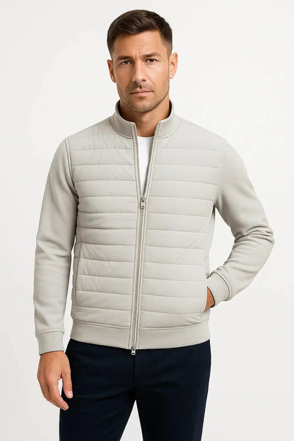 Jacket Hybrid Quilted Knitted Sleeves