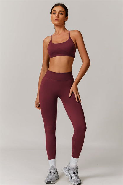 Cross-Back Bra & Sculpt Legging Set