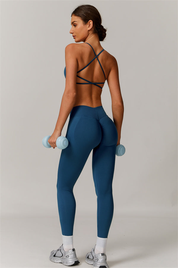 Cross-Back Bra & Sculpt Legging Set
