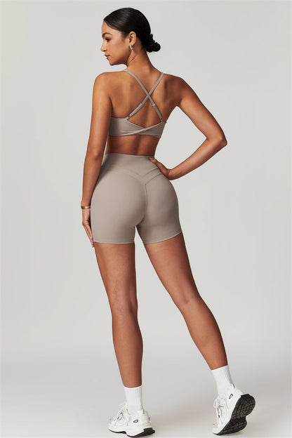 Crossback Sculpt Bra & Shorts Set