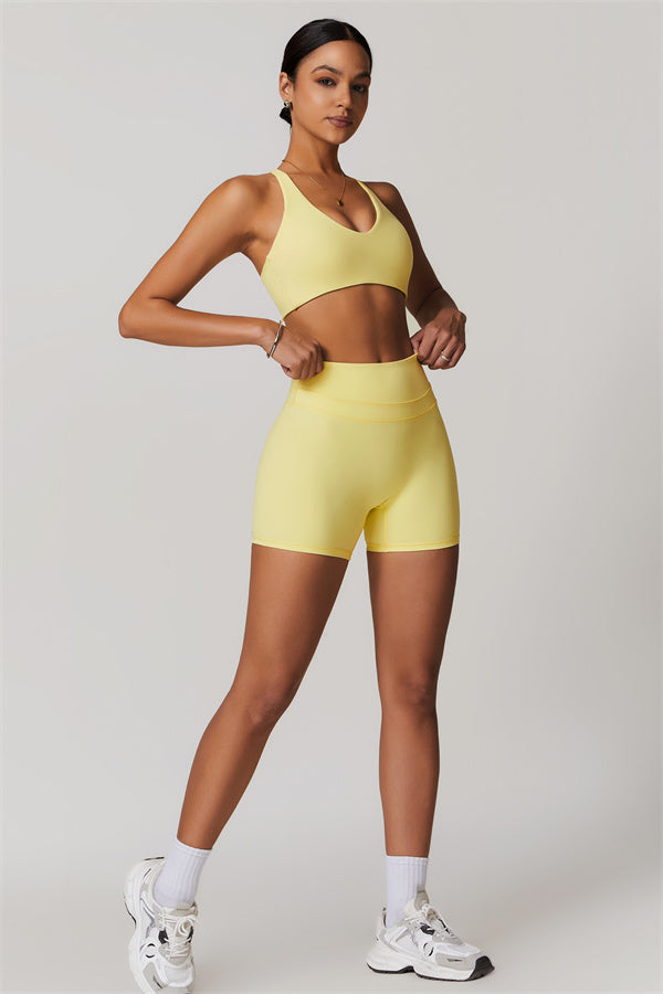 Crossback Sculpt Bra & Shorts Set