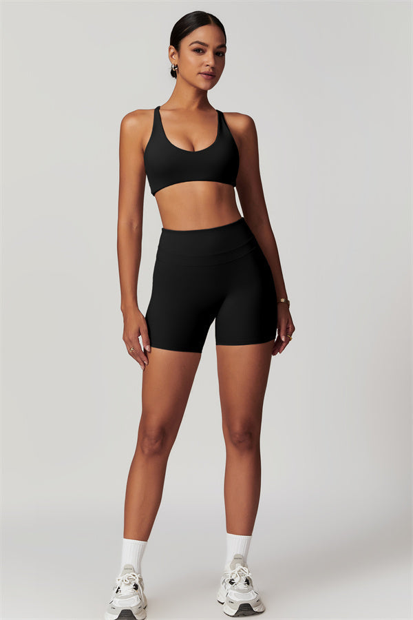 Crossback Sculpt Bra & Shorts Set