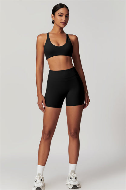 Crossback Sculpt Bra & Shorts Set