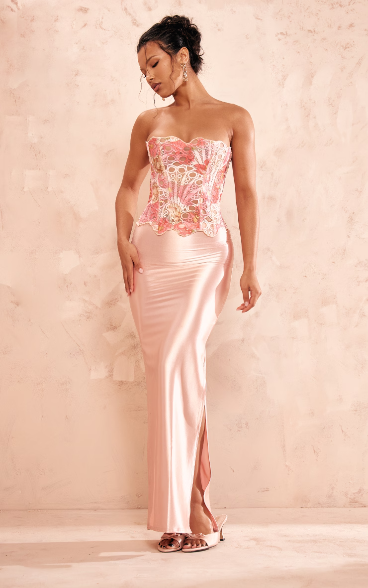 Seductive lace corset top