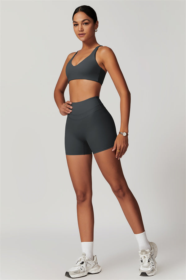 Crossback Sculpt Bra & Shorts Set