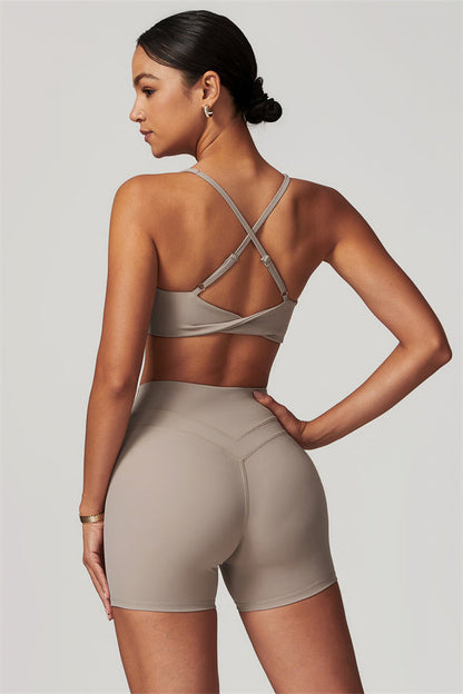 Crossback Sculpt Bra & Shorts Set
