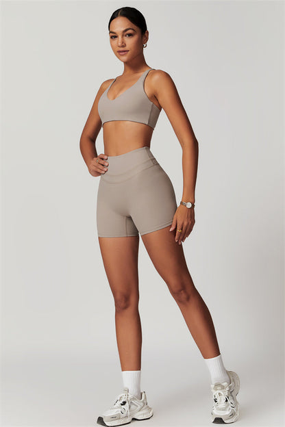 Crossback Sculpt Bra & Shorts Set