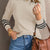 Cynthia Ribbed Striped-Sleeve Sweater