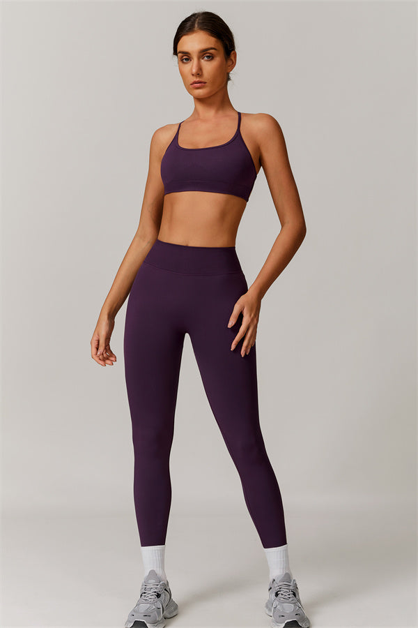Cross-Back Bra & Sculpt Legging Set