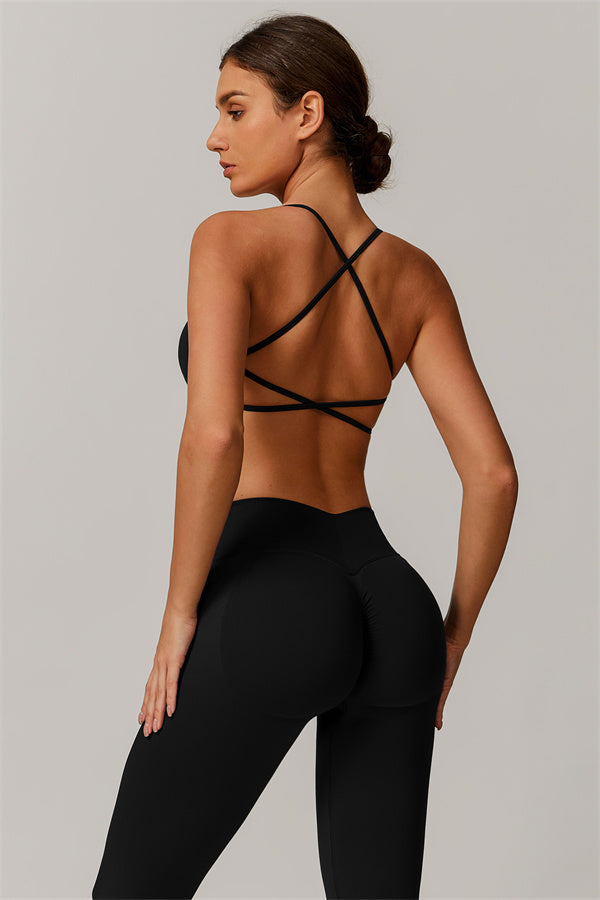 Cross-Back Bra & Sculpt Legging Set
