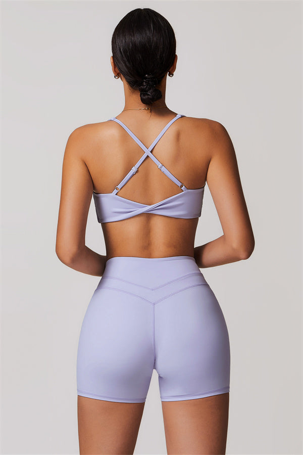 Crossback Sculpt Bra & Shorts Set