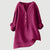 Lightweight Tunic Blouse with V-Neck and Button Closure