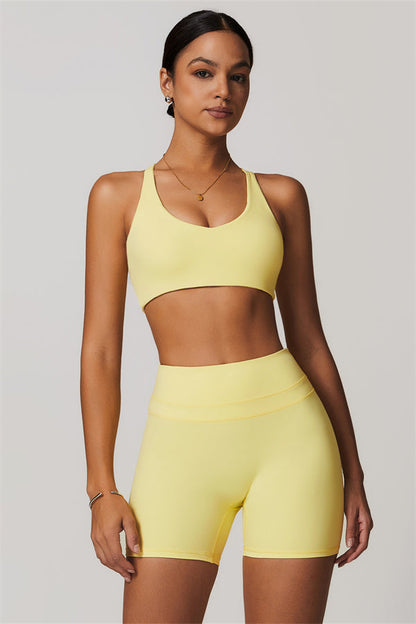 Crossback Sculpt Bra & Shorts Set