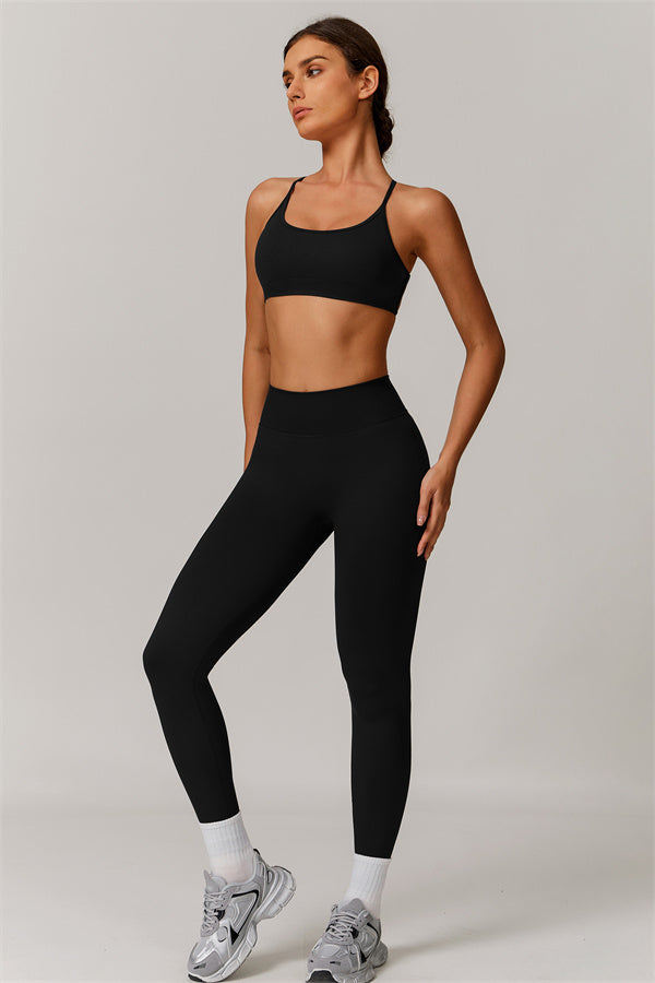 Cross-Back Bra & Sculpt Legging Set