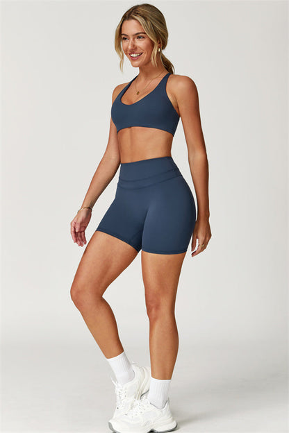 Crossback Sculpt Bra & Shorts Set