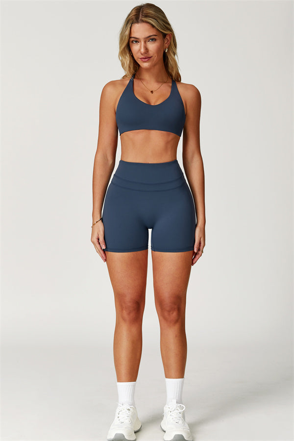 Crossback Sculpt Bra & Shorts Set