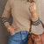 Cynthia Ribbed Striped-Sleeve Sweater