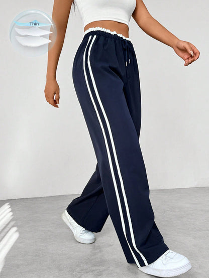 Modern straight-leg pants