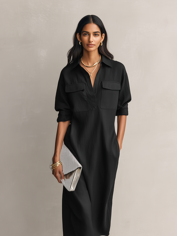 Elegant Blend Midi Dress