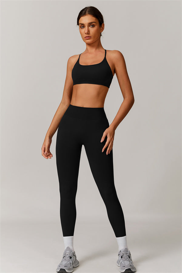 Cross-Back Bra & Sculpt Legging Set