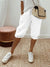 Lightweight Capri Trousers with Elastic Waistband and Drawstring