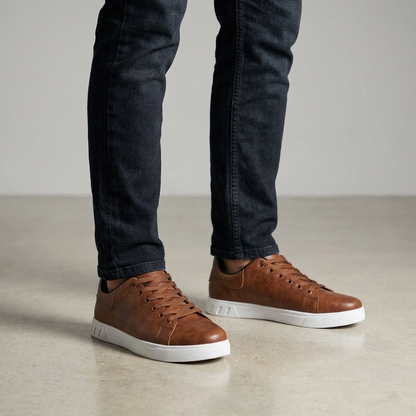 Low-Top Lace-Up Casual Sneakers