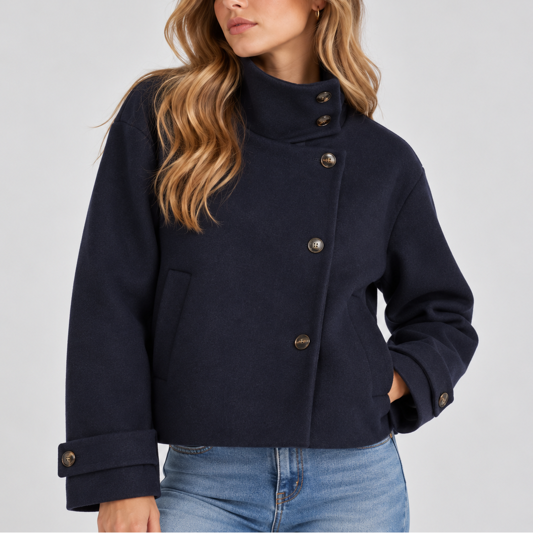 Faux Fur Cropped Puffer Jacket Coat