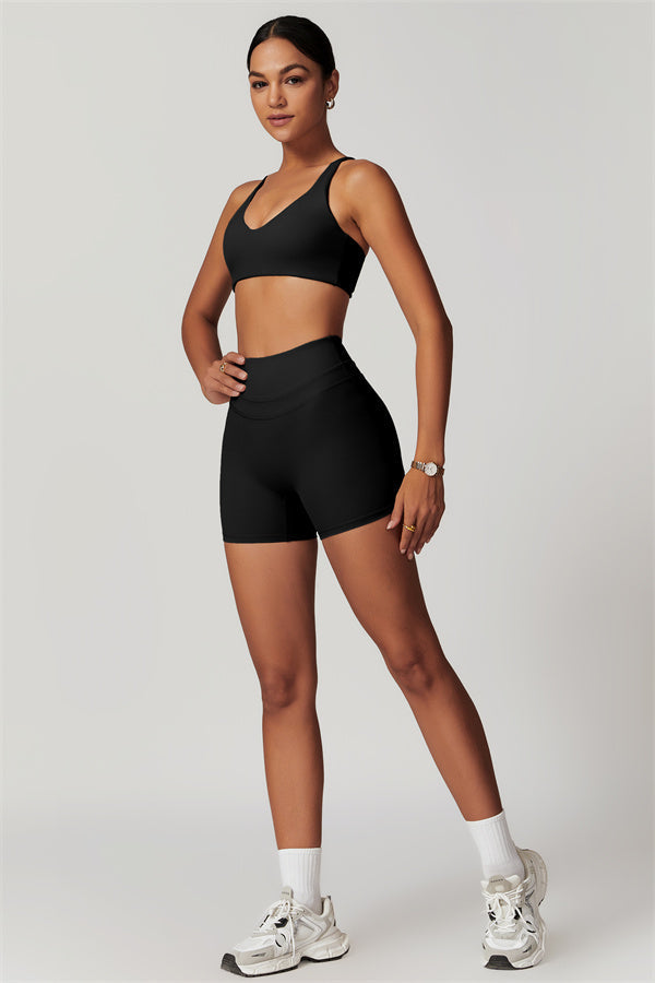 Crossback Sculpt Bra & Shorts Set