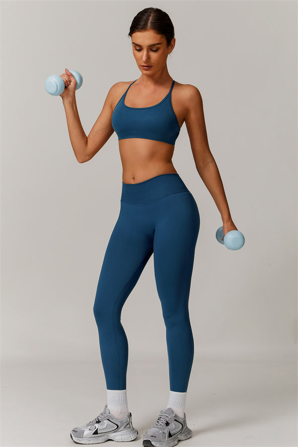 Cross-Back Bra & Sculpt Legging Set