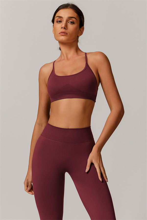Cross-Back Bra & Sculpt Legging Set