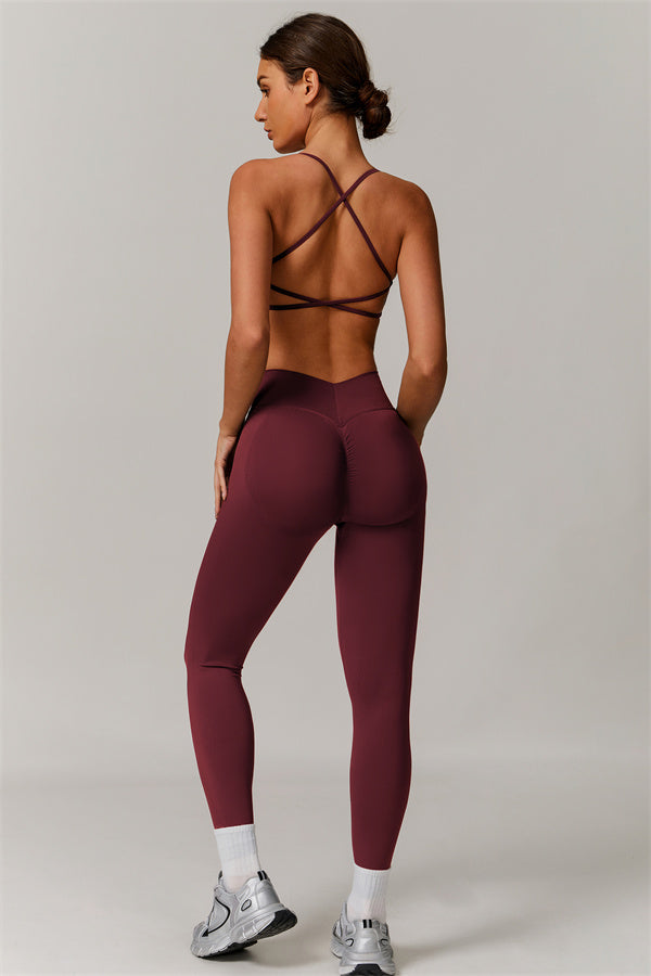 Cross-Back Bra & Sculpt Legging Set
