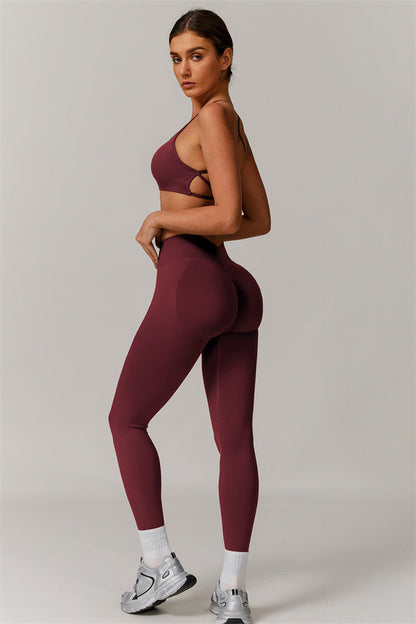 Cross-Back Bra & Sculpt Legging Set