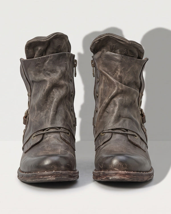 Celestine Faux Leather Chelsea Biker Boots