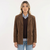 Winter Coat with Wide Lapel Relaxed Fit Long Sleeve Jacket