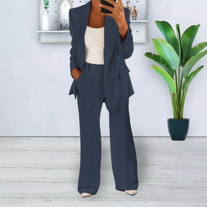 2-Piece Women's Suit (Elegant Blazer & Trouser Set)