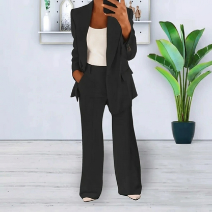 2-Piece Women's Suit (Elegant Blazer & Trouser Set)