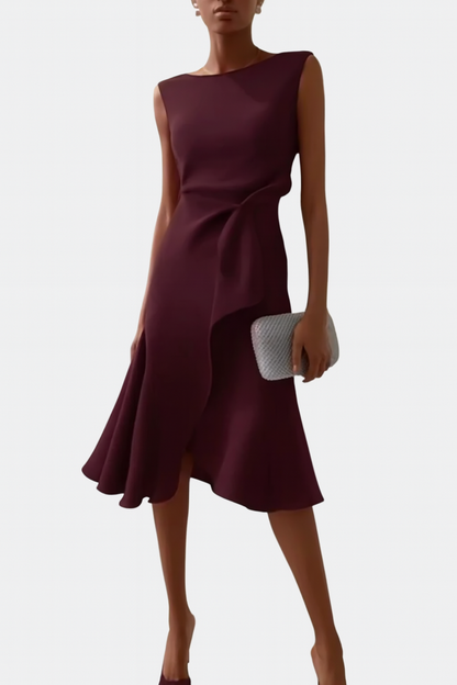 Asymmetric Midi Dress