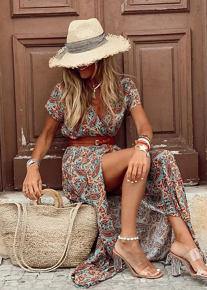 Maxi Dress with Matching Belt